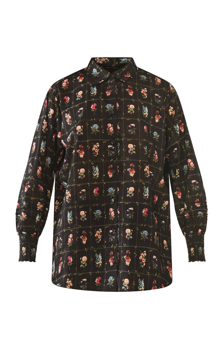 Eddy Katie Button Down, Alternate, color, Florence Black Floral