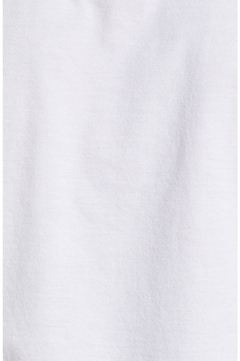 Trim Fit Stripe Stretch Cotton Oxford Button-Up Shirt, Alternate, color, GREY SILK- WHITE STRIPE