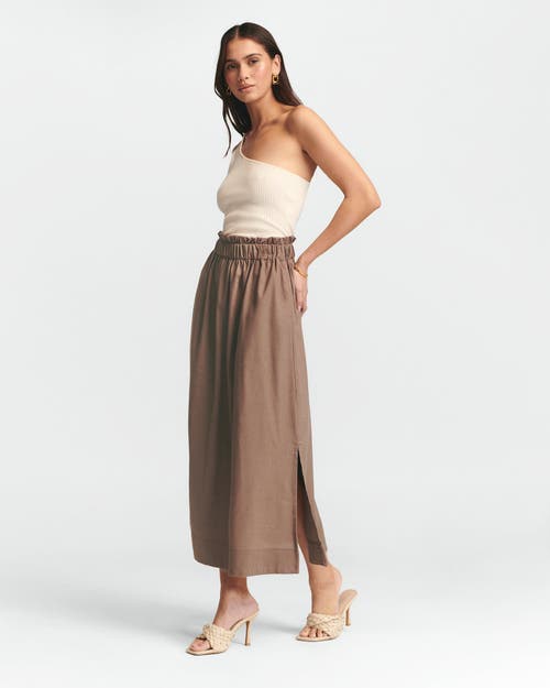 St Mrlo Meli Linen Skirt In Brown