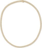 Bony Levy 18K Gold Florentine 3.80ct Diamond Tennis Necklace