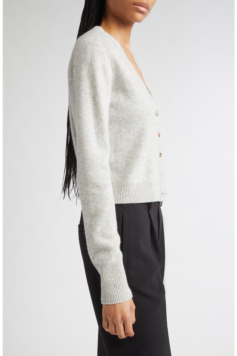 Wool & Cashmere Cardigan, Alternate, color, MED HEATHER GREY