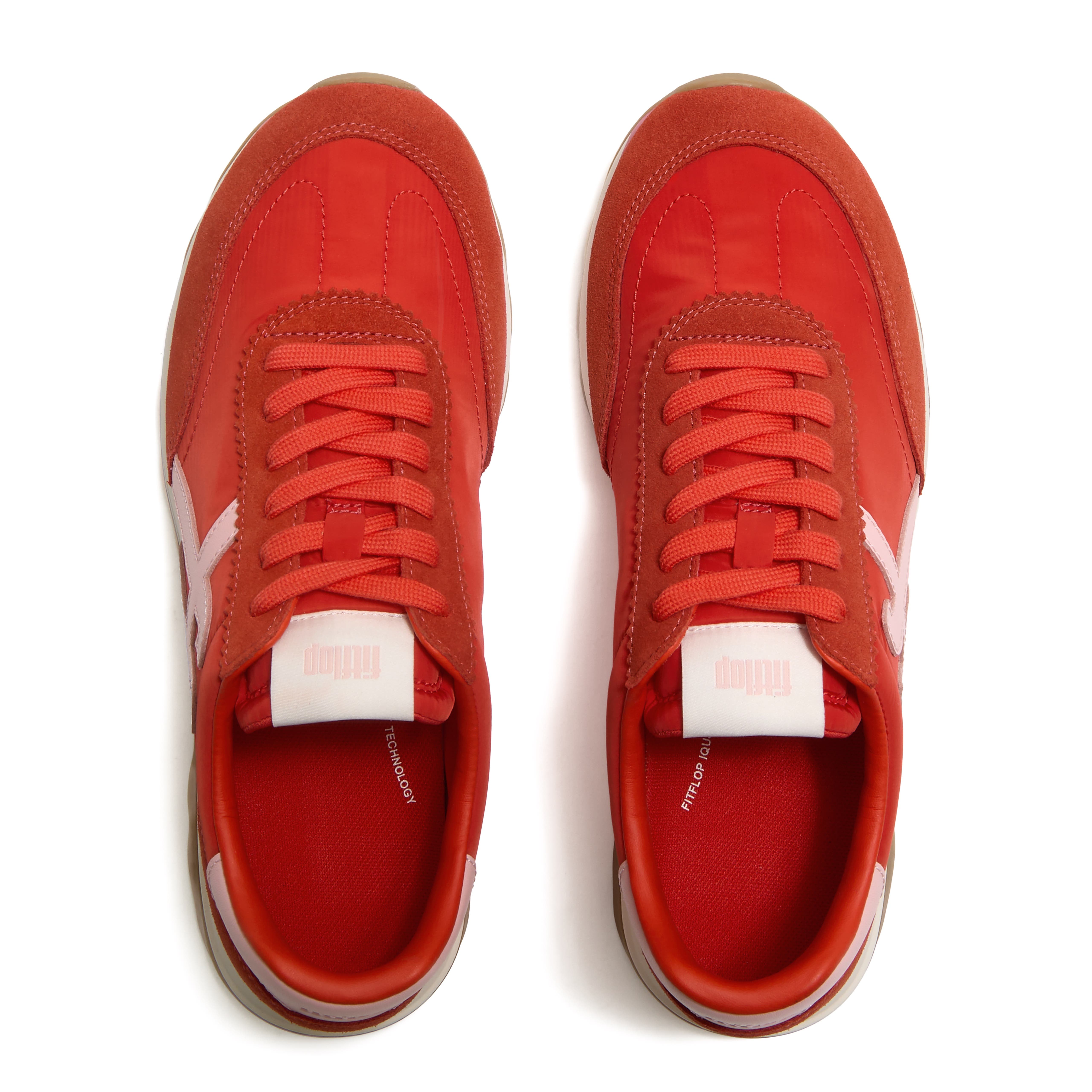 Retro-Q FF Fabric Suede Sneakers, Alternate, color, Cherry Tomato/Warm Pink