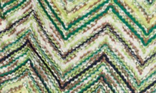 Siena Zig Zag Knit Belted Maxi Dress In Multi