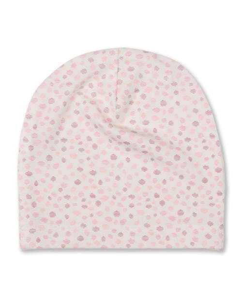 Minimoi Kids' Abstract Spots Reversible Beanie In Pink