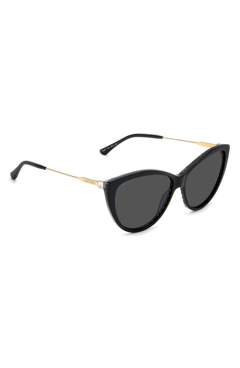 Jimmy Choo 60mm Cat Eye Sunglasses, Alternate, color, 