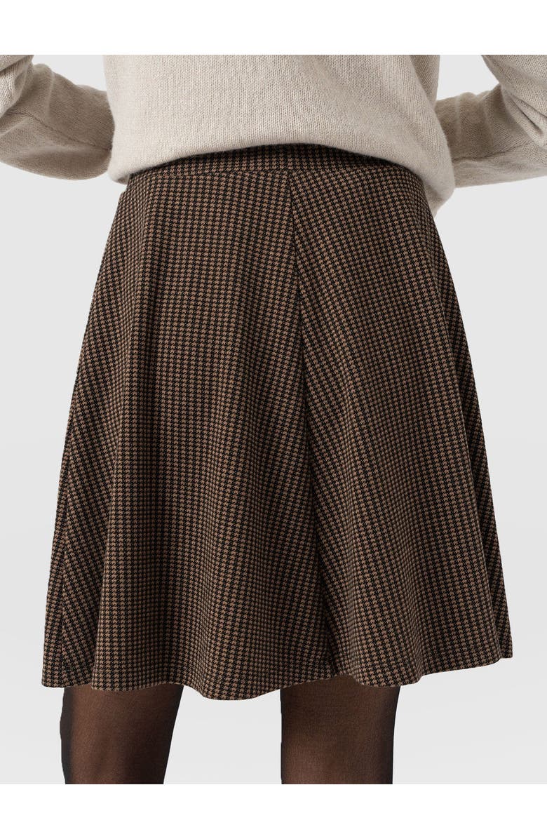 Saint + Sofia Macie Mini Skirt, Alternate, color, Brown Mini Houndstooth
