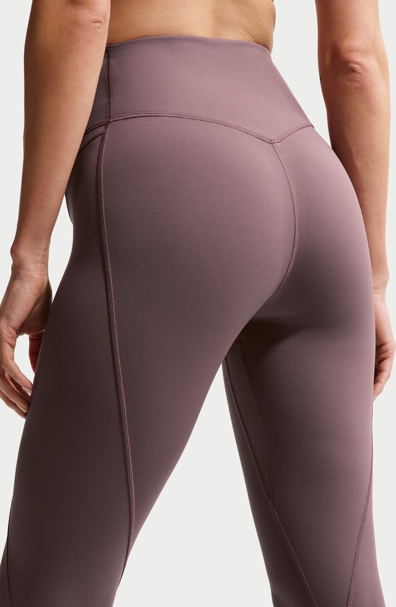 Nike Universa Dri-FIT High Waist 7/8 Leggings, Alternate, color, Tattoo/ Burgundy Crush