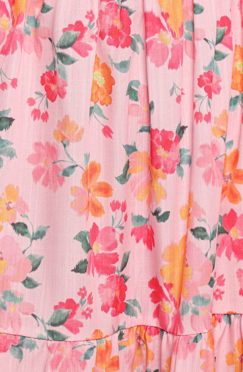 Petal & Pup Soliel Floral Print Off the Shoulder Maxi Dress, Alternate, color, Pink Floral