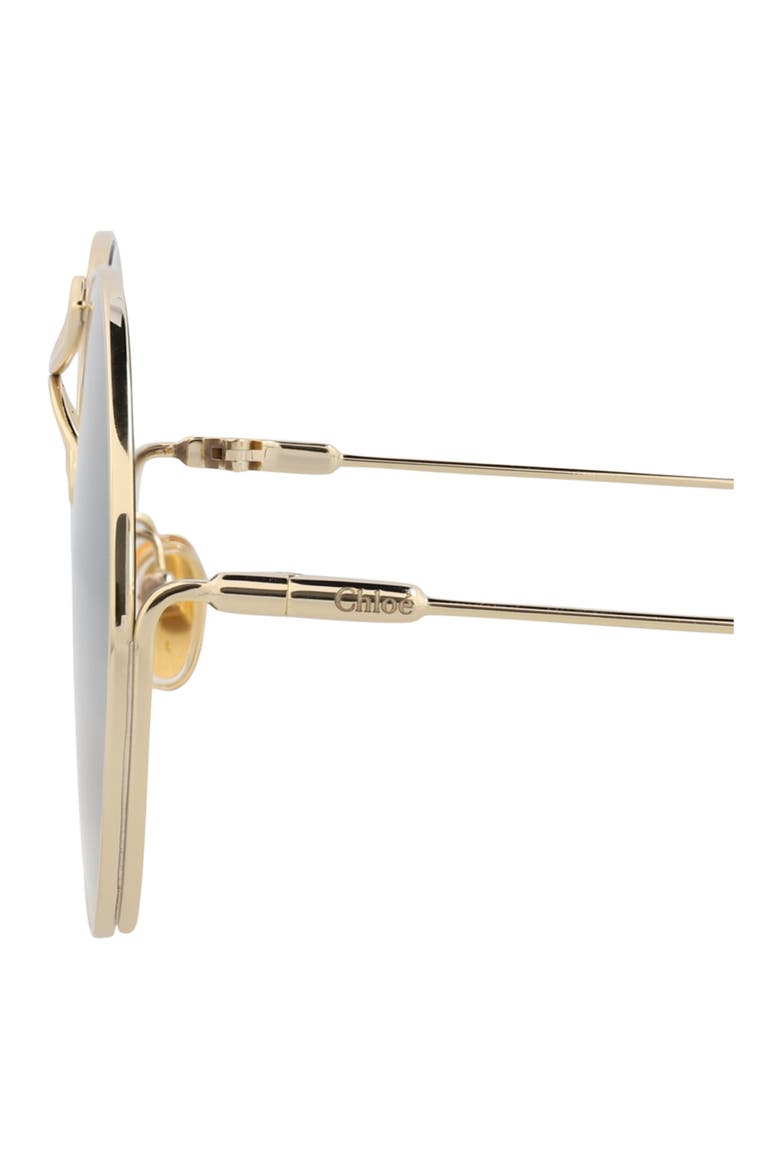 58mm Gradient Round Sunglasses, Alternate, color, GOLD GOLD GREY