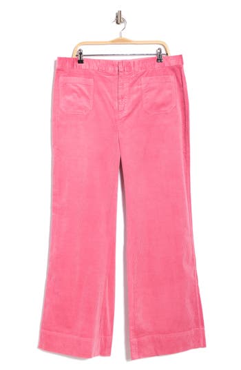 Vineyard Vines Wide Leg Corduroy Pants In Pink