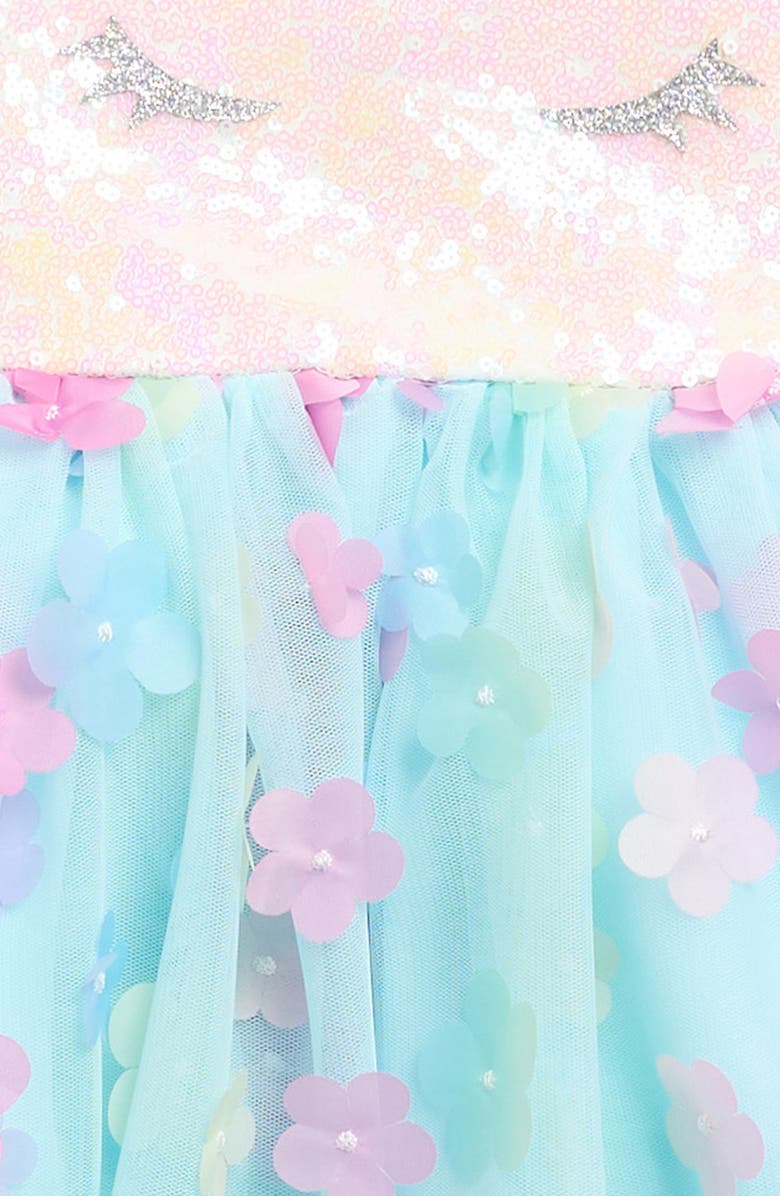 Zunie Kids' Unicorn Party Dress, Alternate, color, Ivory/ Mult