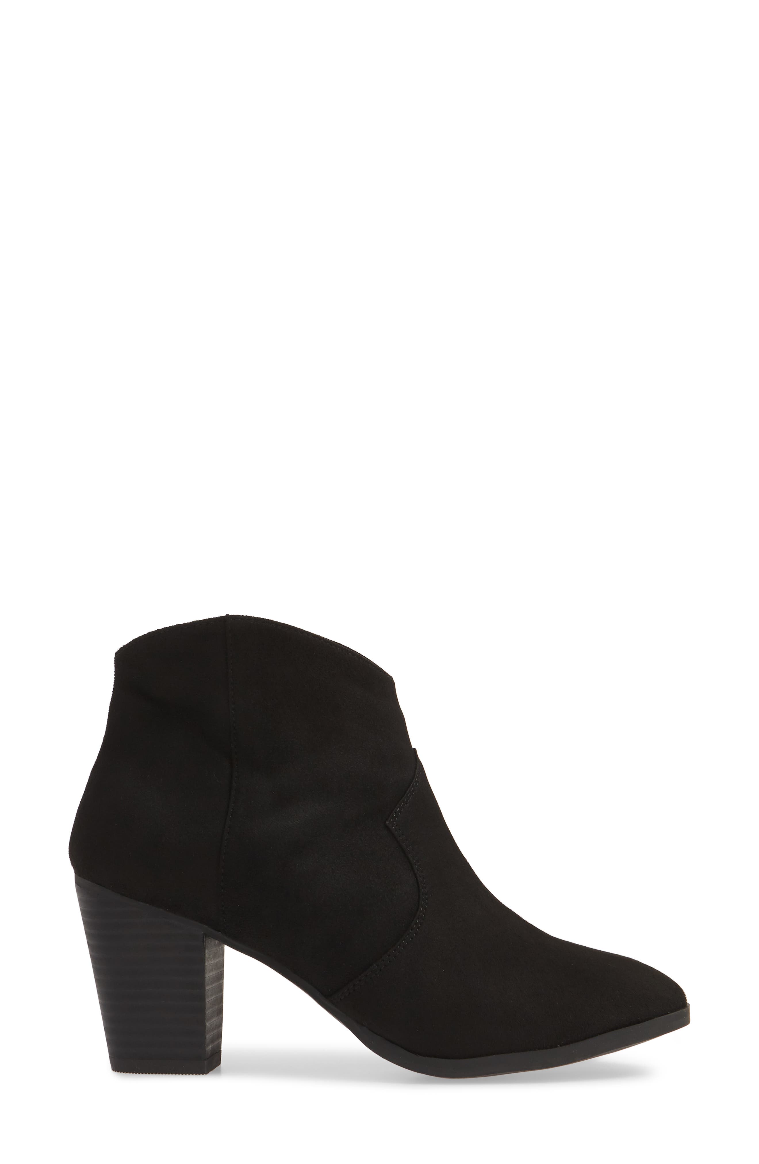 Nolly Bootie, Alternate, color, BLACK FAUX SUEDE