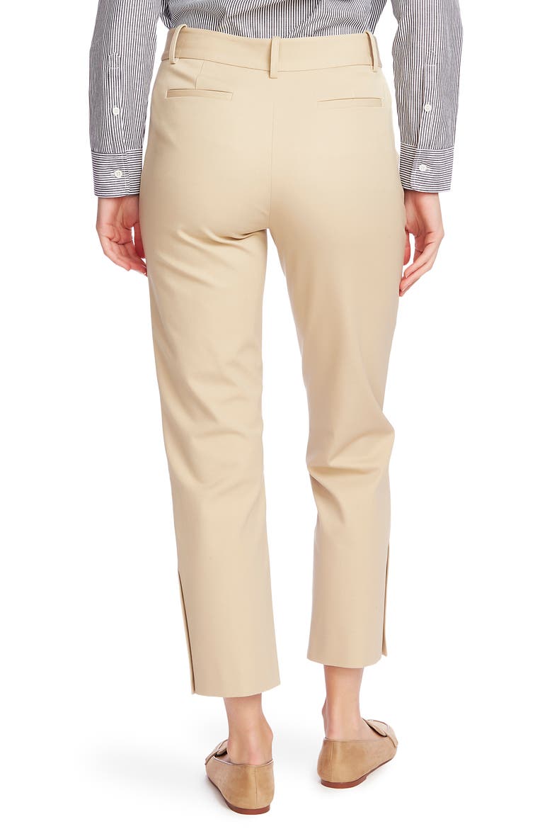 Button Detail Ankle Pants, Alternate, color, CLASSIC KHAKI