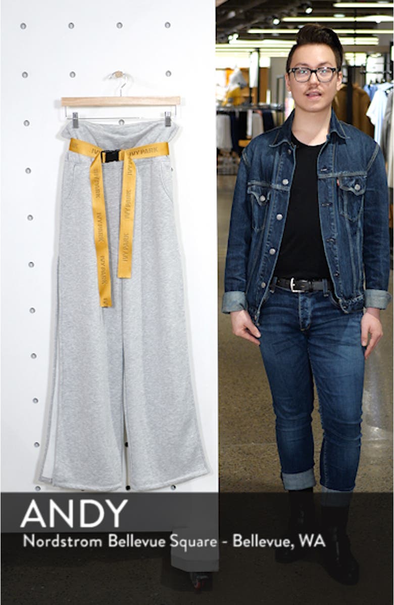 Paperbag Waist Split Leg Joggers, sales video thumbnail