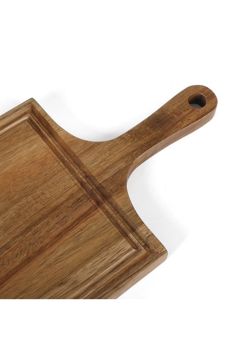 Meadowhouse 20 x 7.5 Inch Acacia Wood Charcuterie Board, Alternate, color, Brown
