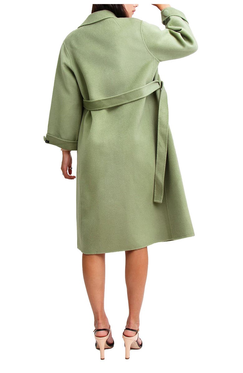 Belle & Bloom Stay Wild Wool Coat, Alternate, color, Green