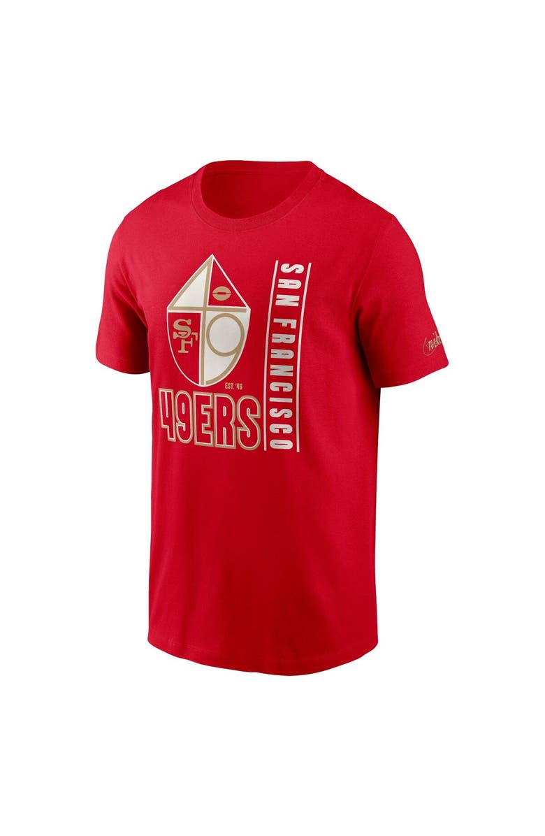 Nike Men's Nike Scarlet San Francisco 49ers Lockup Essential T-Shirt, Alternate, color, Scarlet