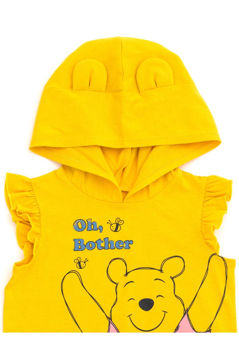 Winnie the Pooh Cosplay Tank Top & Shorts Set, Alternate, color, Yellow