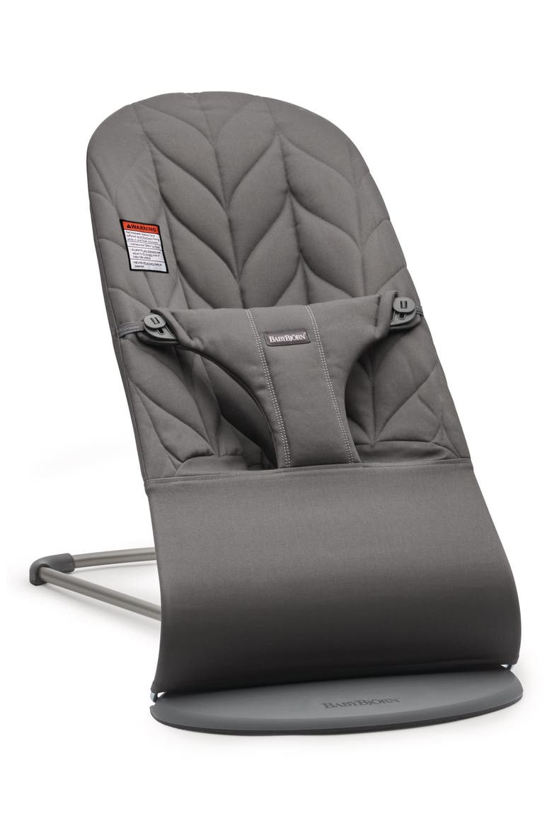 Bouncer Bliss Convertible Quilted Baby Bouncer, Main, color, ANTHRACITE