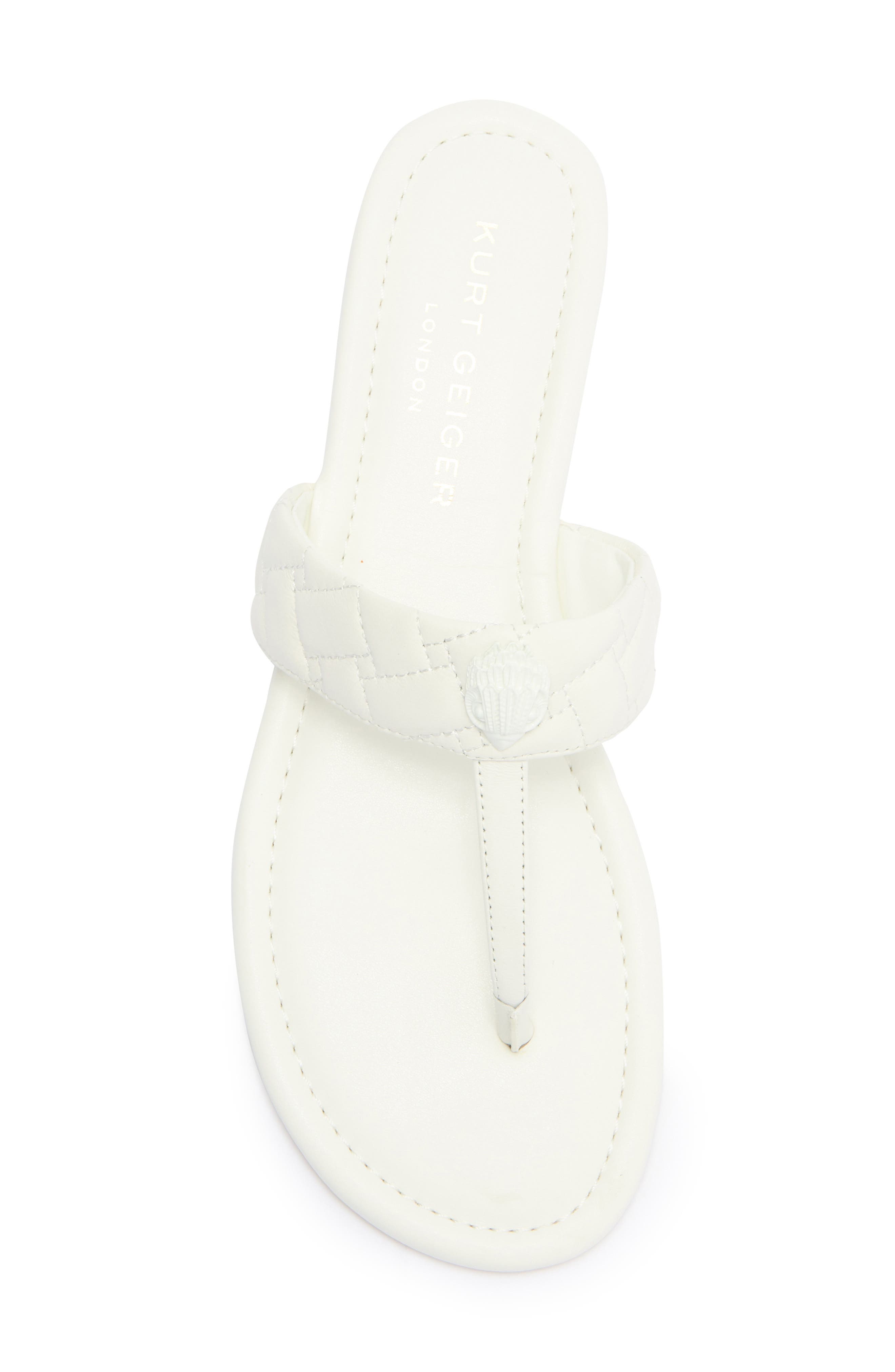 Kurt Geiger London Kensington T-Strap Sandal, Alternate, color, White