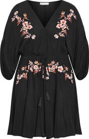 City Chic Seville Floral Embroidery Minidress