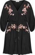 City Chic Seville Floral Embroidery Minidress