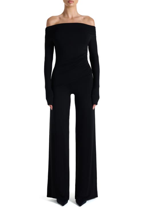 Naked Wardrobe Pull-on Wide Leg Pants In Black