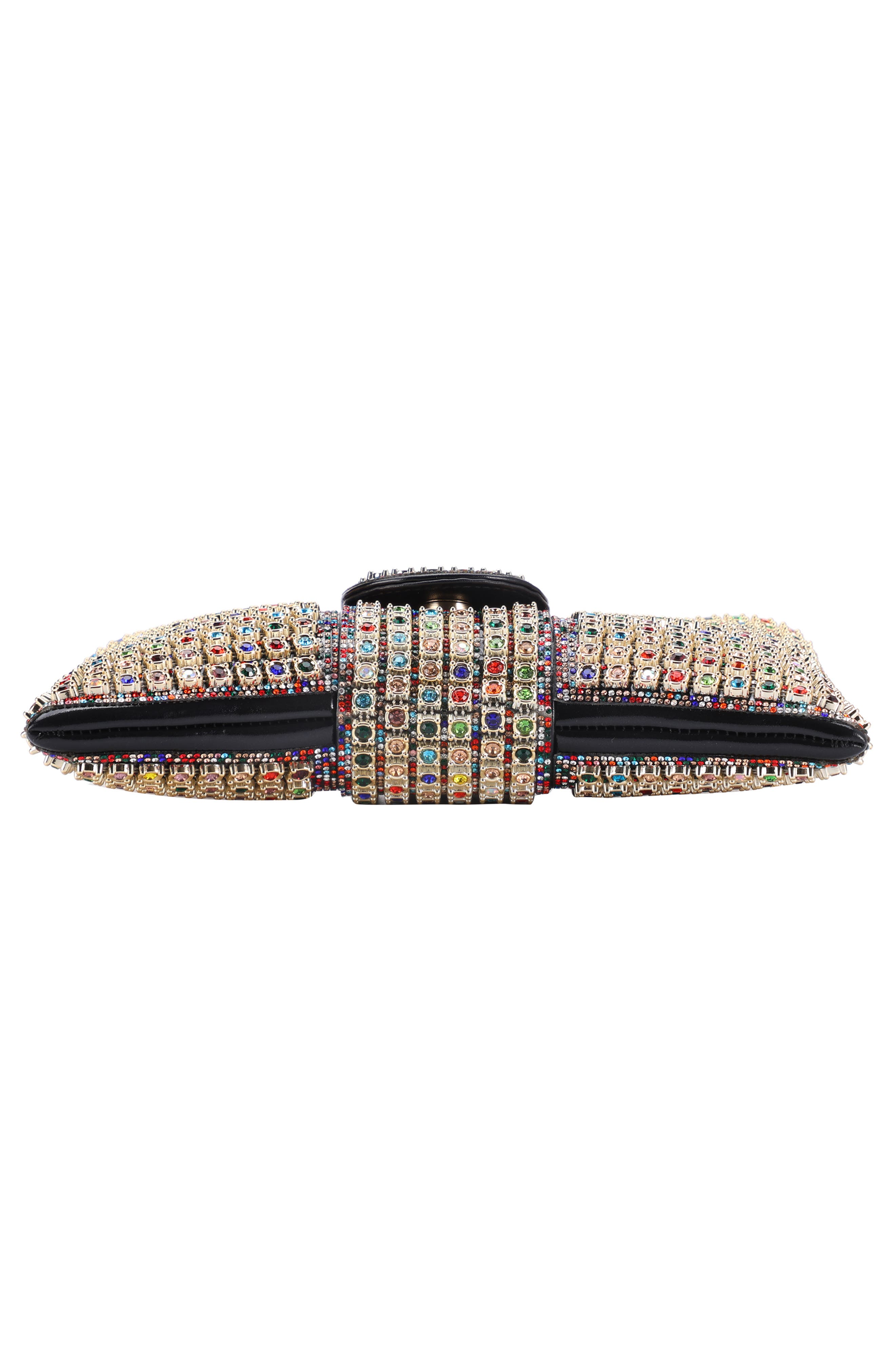 Dazzling Bow Evening Bag, Alternate, color, METALLIC RAINBOW