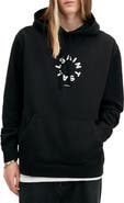 AllSaints Tierra Logo Cotton French Terry Graphic Hoodie