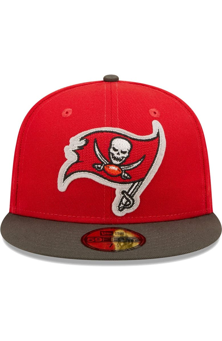 New Era Men's New Era Red/Pewter Tampa Bay Buccaneers Super Bowl LV Letterman 59FIFTY Fitted Hat, Alternate, color, Red