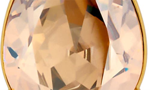 Oscar De La Renta Crystal Drop Earrings In Gold