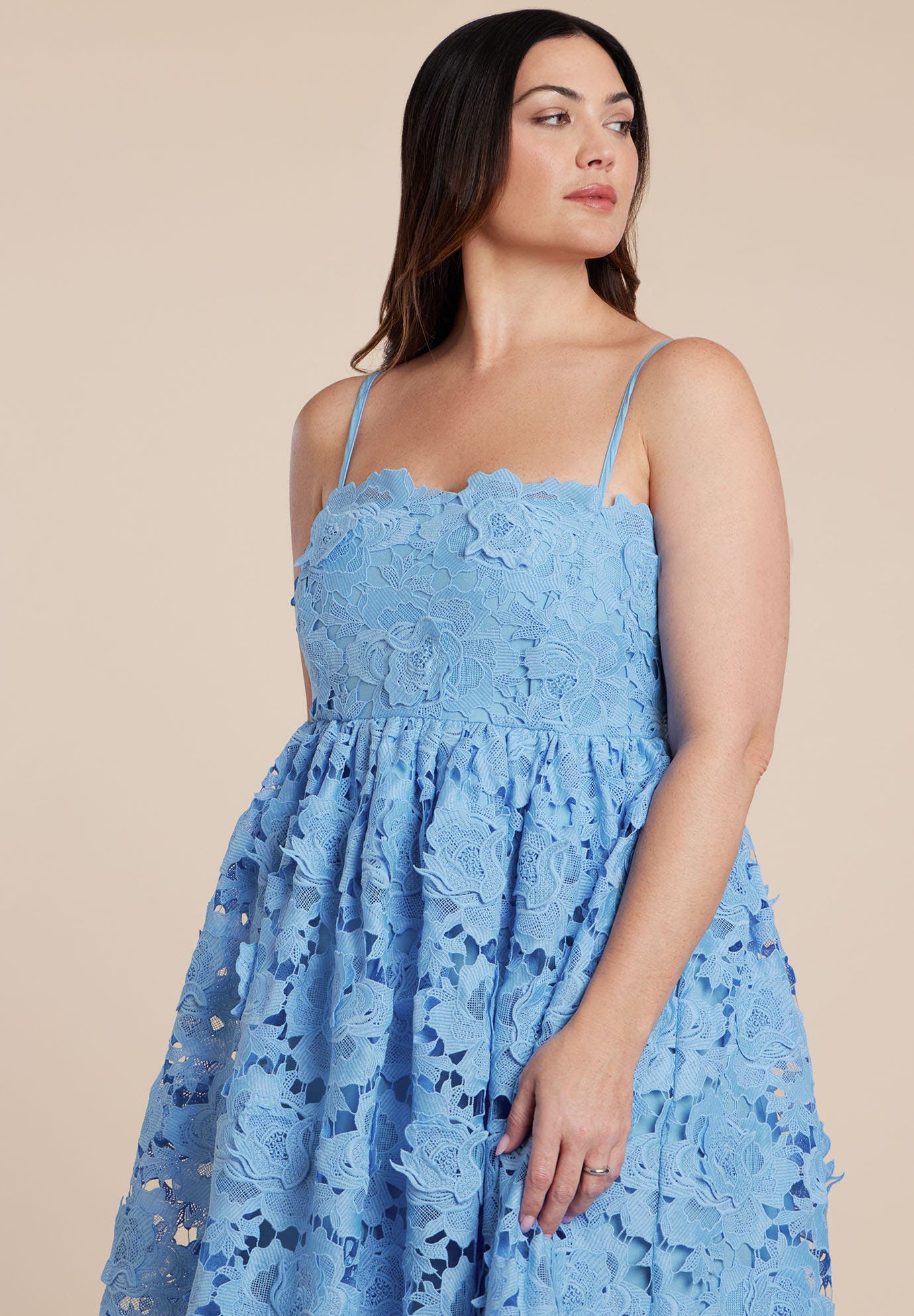 Fit And Flare Lace Gown - image 2