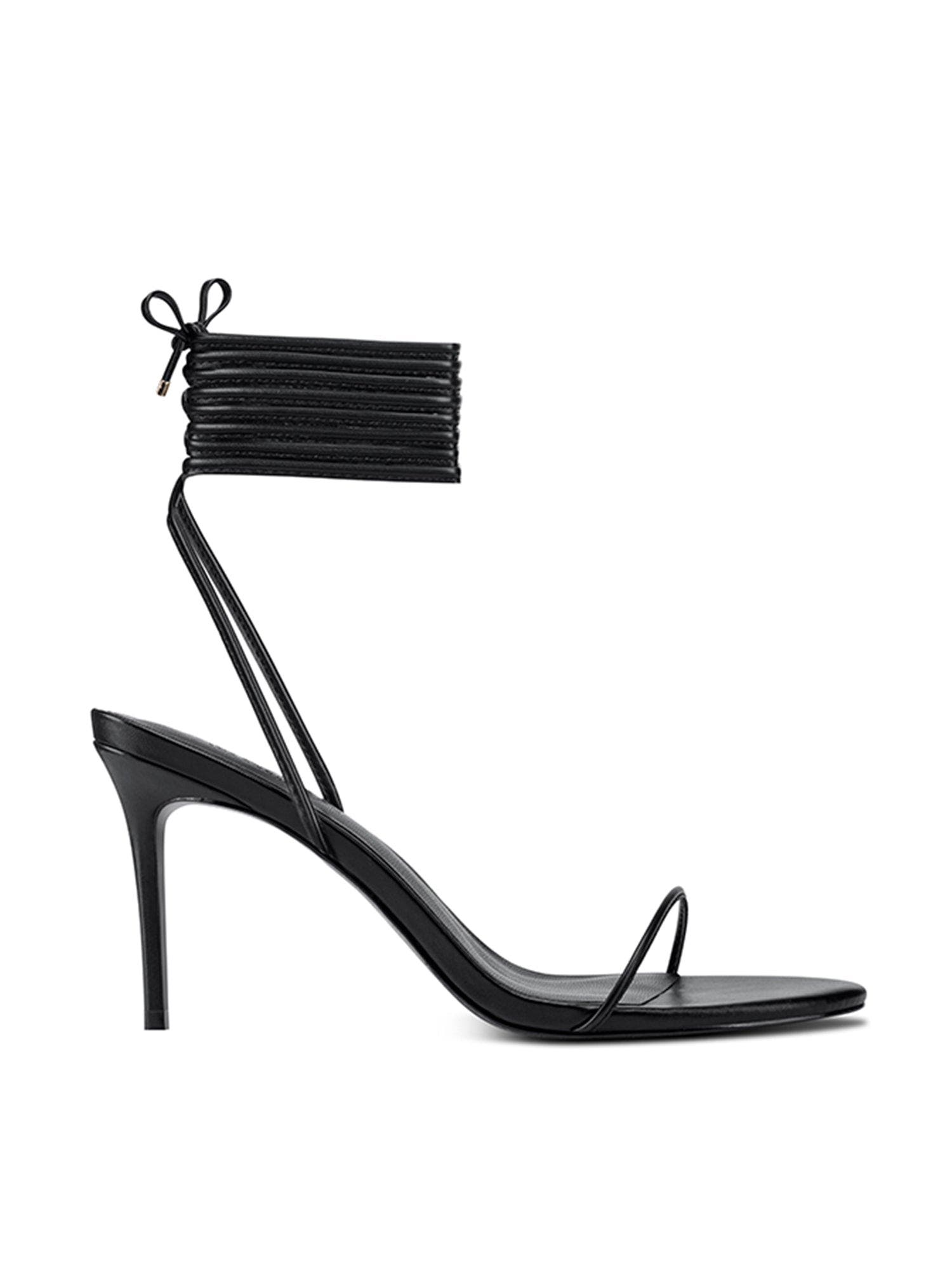 FEMME 3.0 Barely There Lace Up Sandal, Main, color, Black