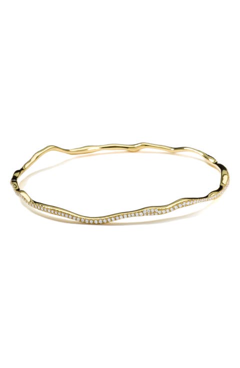 Stardust Coral Reef Bangle with Pavé Diamonds