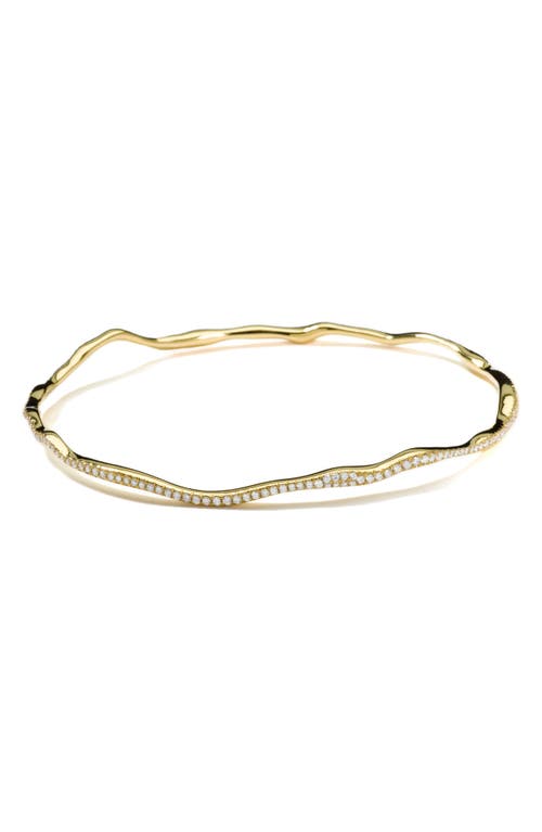 Ippolita Stardust Coral Reef Bangle With Pavé Diamonds In Gold