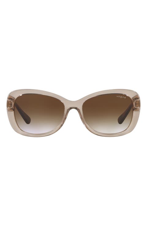 55mm Gradient Butterfly Sunglasses
