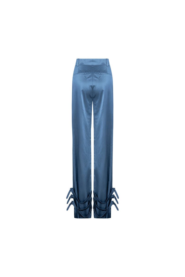 Linen Blend Free Heaven Shiny Pant, Alternate, color, blue