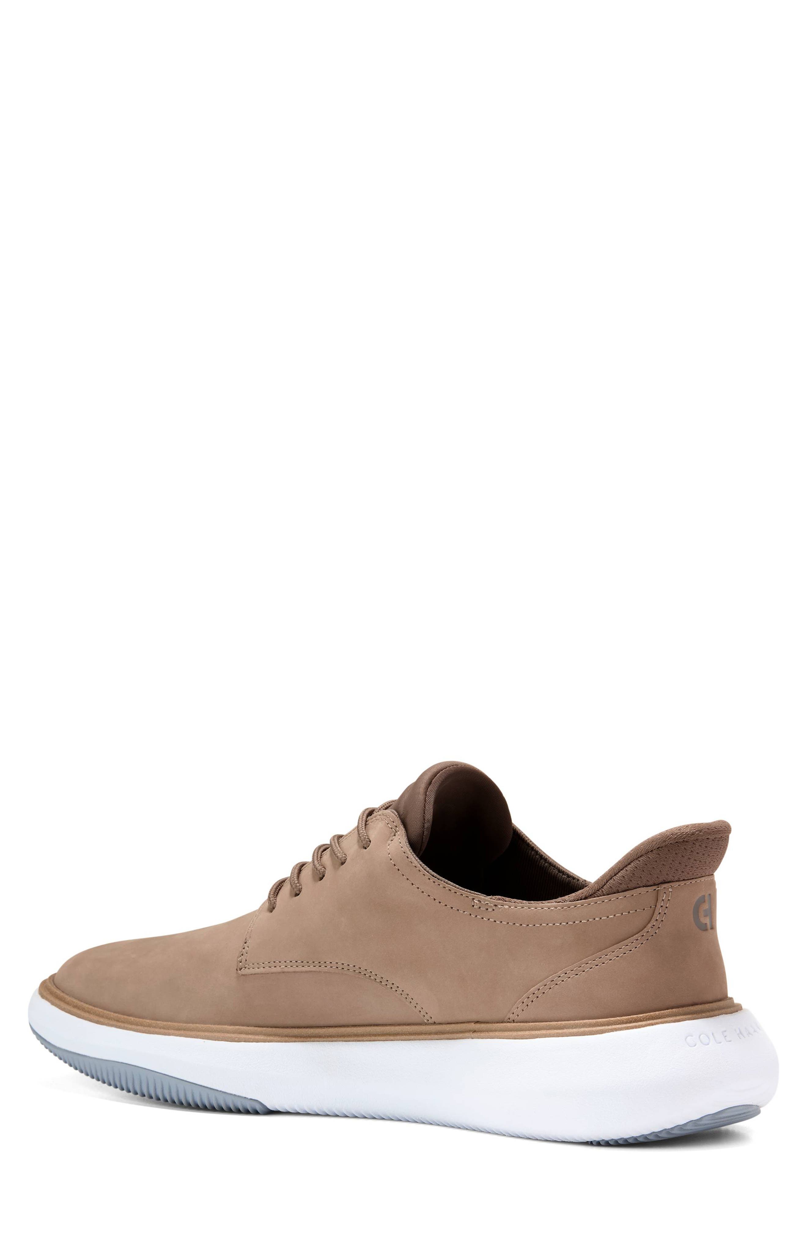 Grand Phaze Leather Plain Toe Quick-On Sneaker, Alternate, color, IRISH COFFEE NUBUCK / TRUFFLE