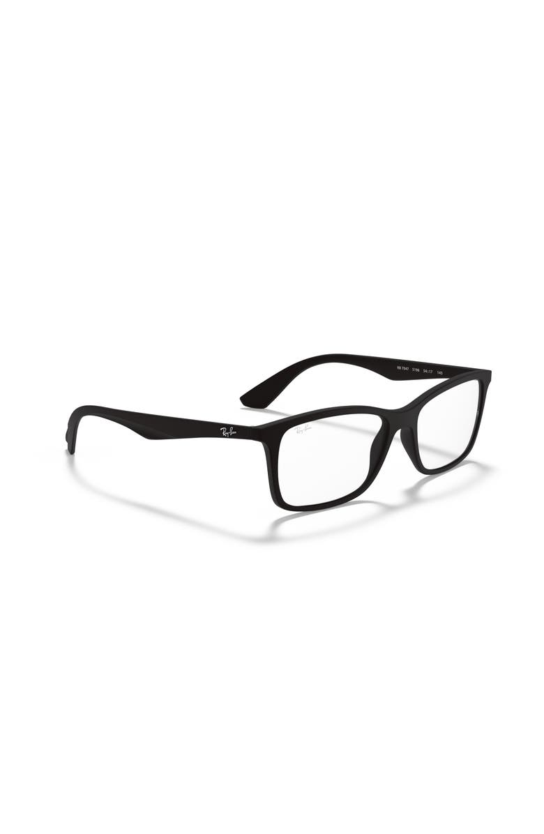 Ray-Ban 54mm Square optical glasses, Alternate, color, Black