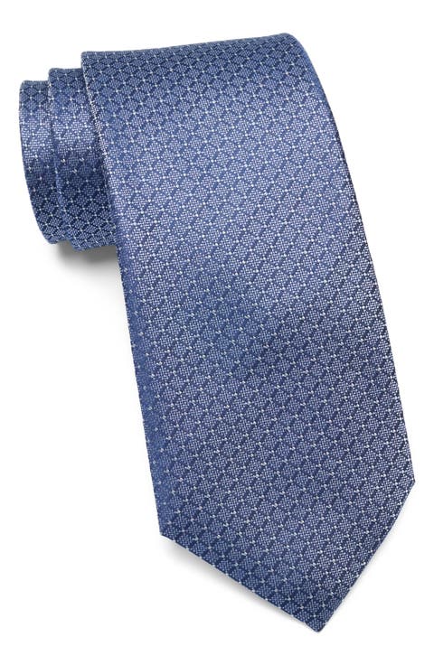 Medallion Jacquard Silk Tie