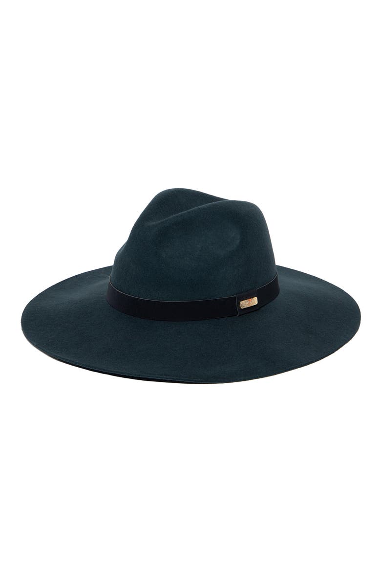 x Trina Turk Wool Fedora, Main, color, BLUE