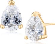 JARDIN Pear Cut Cubic Zirconia Stud Earrings (Nordstrom Exclusive)