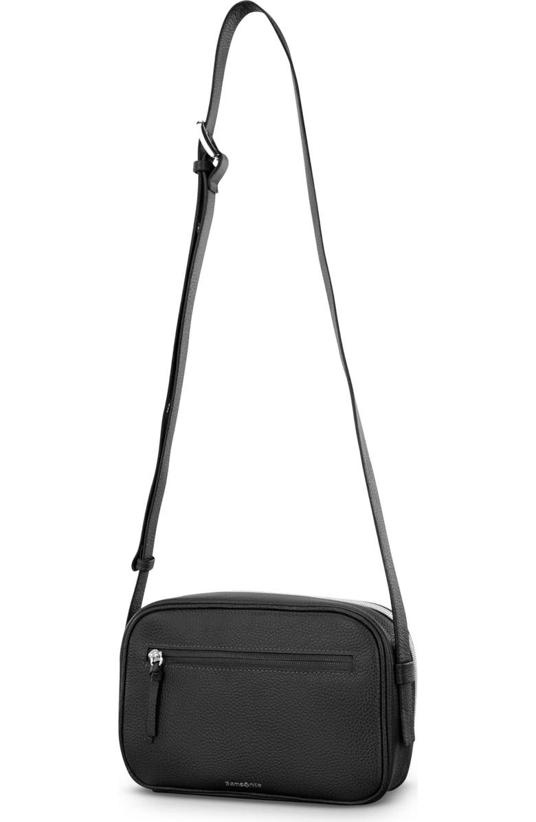Samsonite Mobile Solution 2 Leather Crossbody Bag, Alternate, color, Black