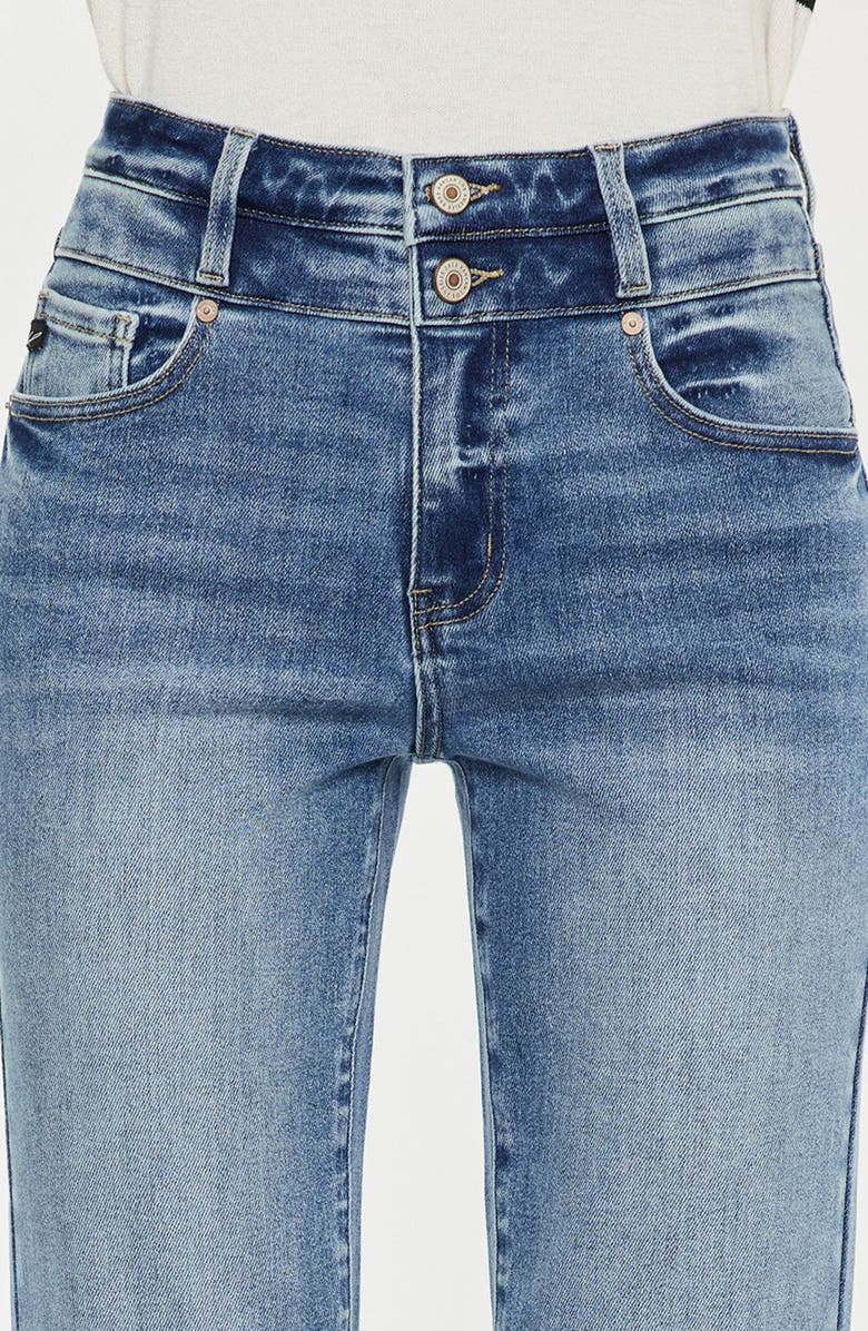 KanCan Kianna Essentials High Rise Slim Straight Leg Jeans, Alternate, color, Medium Wash