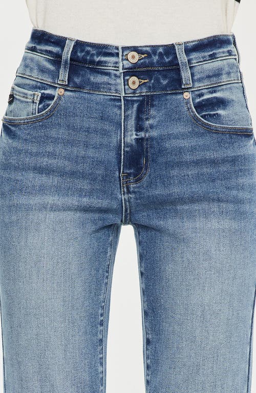 Kancan Kianna Essentials High Rise Slim Straight Leg Jeans In Blue
