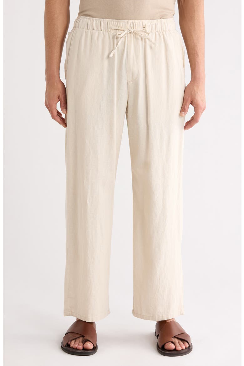 Sand Linen Pants, Main, color, SAND