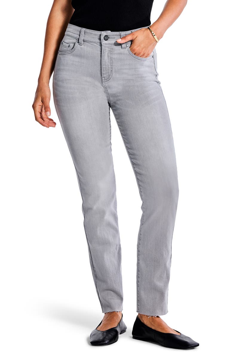 NIC+ZOE Ankle Straight Leg Jeans, Main, color, Mercury