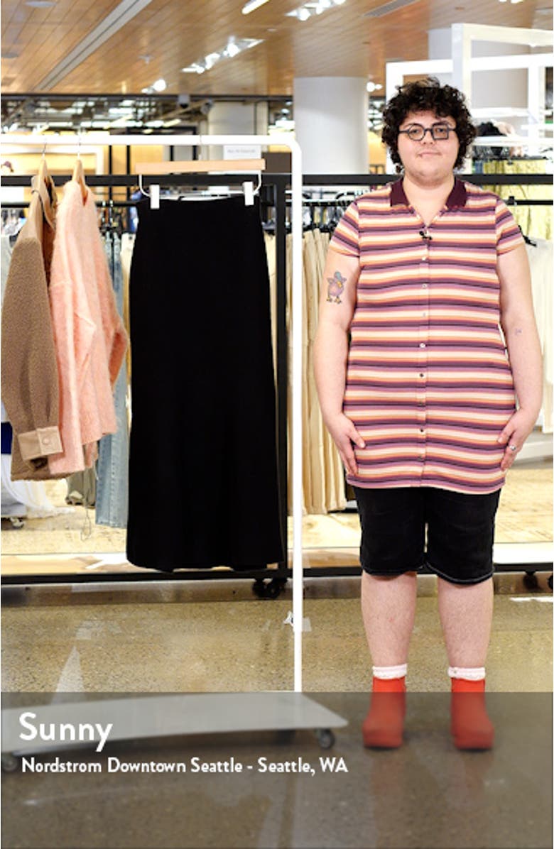 Trumpet Merino Wool Maxi Skirt, sales video thumbnail