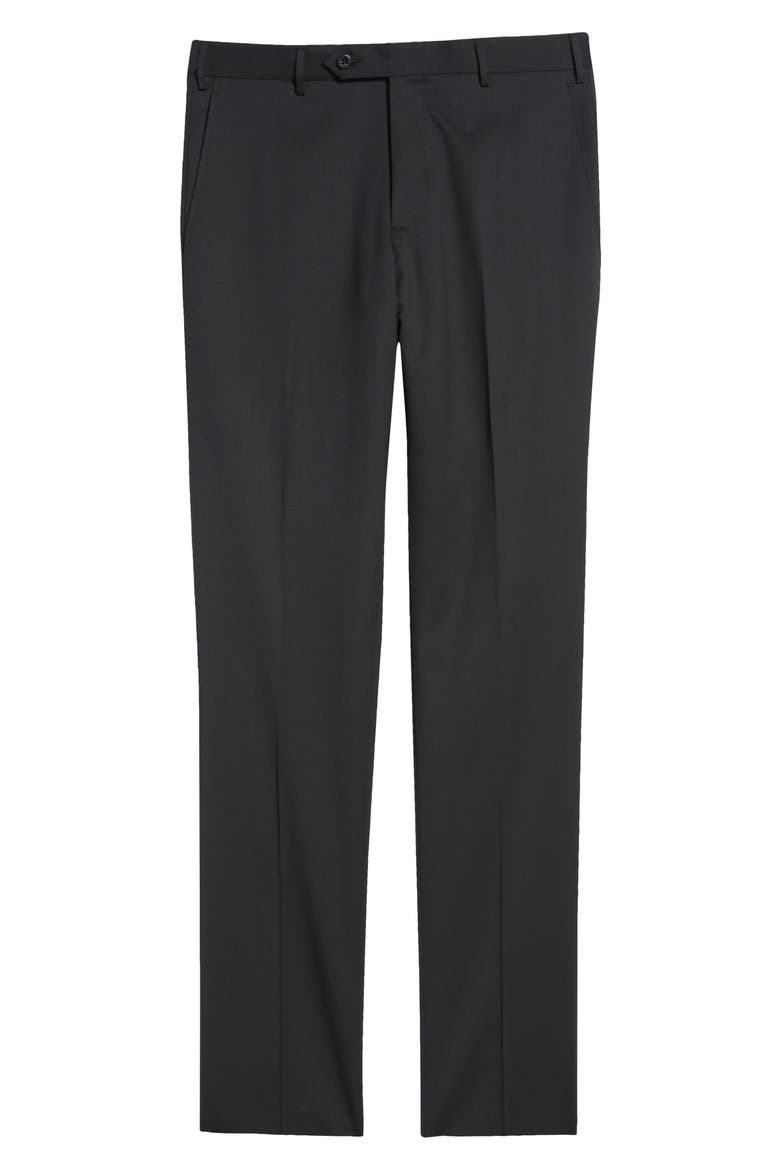 Parker Stretch Wool Trousers, Alternate, color, BLACK