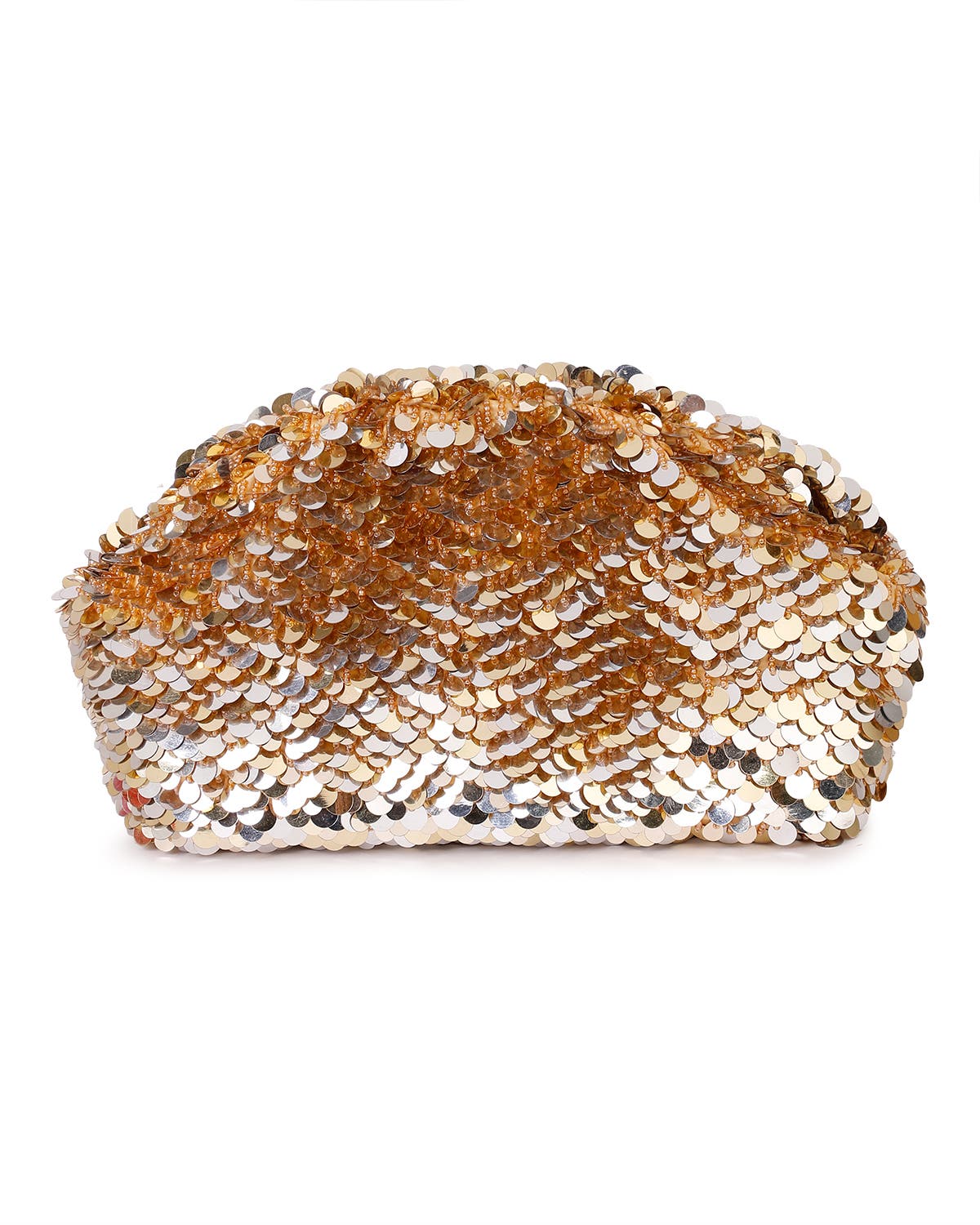 Aya Sequined Frame Clutch, Alternate, color, GOLD/SILVER